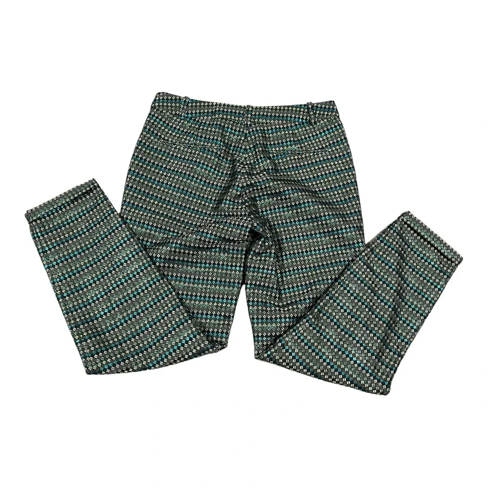 NWT Madewell Sessun Diana Essential‎ Slim Lined Plaid Trousers Size 36